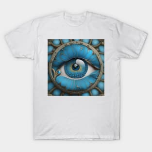 [AI Art] Eye Of Forget-Me-Not, Art Deco Style T-Shirt